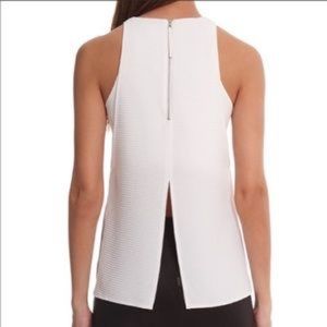 HELMUT LANG Textured Open-Back Halter Tank